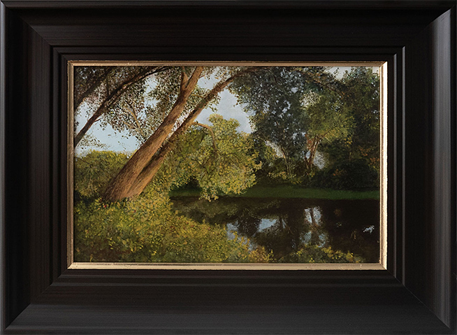 Robbins California Pond Oil Painting